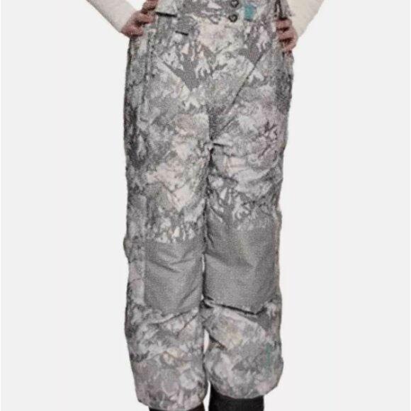 32 Degrees Weatherproof Girl's Winter Ski/Snow Pants, Grey Camouflage, M (10-12) - Picture 12 of 12